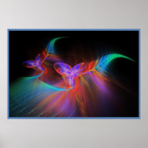 Neon Orchids Posters