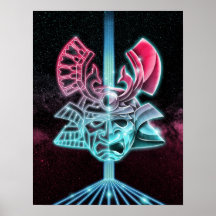 Neon Samurai Poster