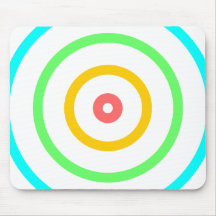 Neon Target Mousepads