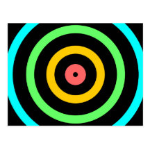 Neon Target Post Cards