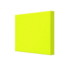 Neon Yellow, High Visibility Gallery Wrapped Canvas