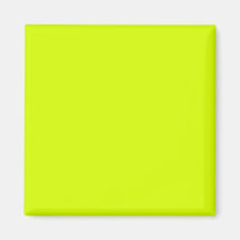 Neon Yellow, High Visibility Refrigerator Magnets
