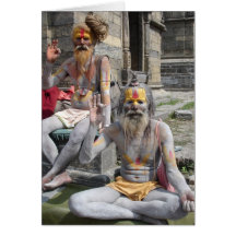 Nepalese Holy Men Card