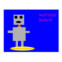 Neptune Beach Robot 2 Postcard