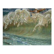 Neptunes Horses Postcard