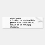 nerd bumper sticker