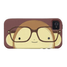 nerd monkey vibe iPhone 4 cases