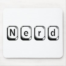 Nerd with keys mouse mat