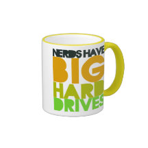 Nerds have big hard drives coffee mug