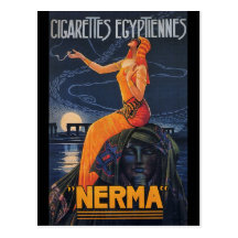 NERMA Cigarettes Egyptiennes Postcard