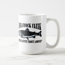 Neshannock Creek Trout Fly Fishing Coffee Mug