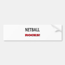 Netball Rocks Bumper Stickers