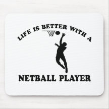 Netballer Vector Designs Mousepads