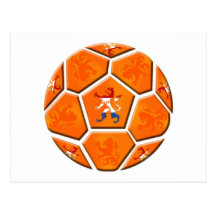 Netherlands Dutch flag Soccer ball gifts Postcard