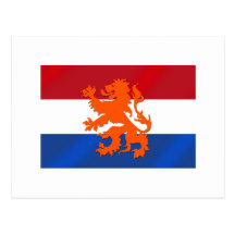 Netherlands Rampant lion Netherlands flag Post Card