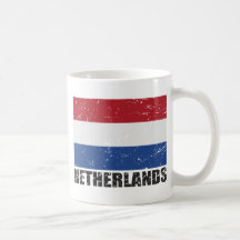 Netherlands Vintage Flag Mug