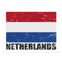 Netherlands Vintage Flag Postcards