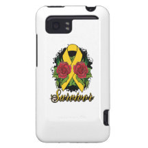 Neuroblastoma Survivor Rose Grunge Tattoo HTC Vivid Cases