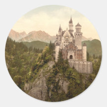 Neuschwanstein Castle, Bavaria, Germany Round Sticker