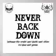 never back down poster