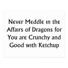 Never Dragons Post Card
