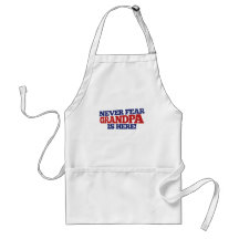 Never Fear Grandpa is here Apron