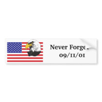 Never Forget   09/11/01 bumper stickers