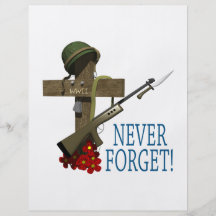 Never Forget Full Color Flyer