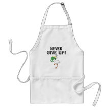 Never Give Up Aprons