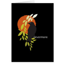 Nevermore - Raven & Moon by Poe Greeting Cards