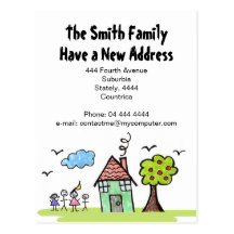 New Address 'We're Moving' House Notification Postcard