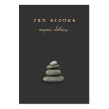 New Age Zen Stones Chubby Business Card