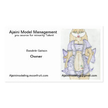New Ajaini Model Management Business Cards