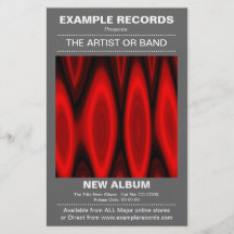 New Album Launch - Grey Custom Flyer