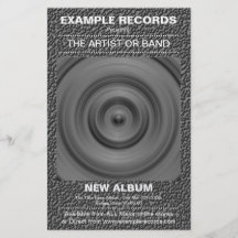 New Album Launch - Strange Stone Texture Personalised Flyer