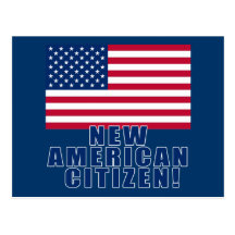 New American Citizen Gifts and Tshirts Postcards