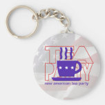 New American Tea Party Keychain