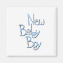 New Baby Boy Refrigerator Magnet