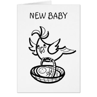 New Baby cockatoo Greeting Card