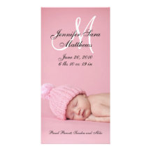 New Baby Girl Birth Announcement Photo Cards