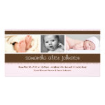 New Baby Photo Announcement Card Personalised Photo Card