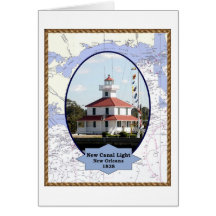 New Canal Lighthouse greeting card