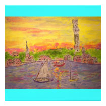 new england sunset invitations
