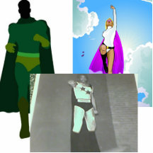 New Era of Superheroes Sculpture Photo Cutout