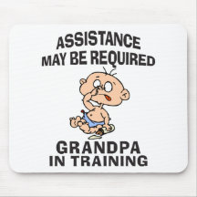 New Grandpa In Training Mouse Mat