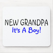 New Grandpa Its A Boy Mousepads