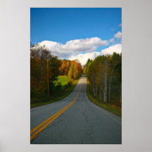 new hampshire fall foliage roads poster