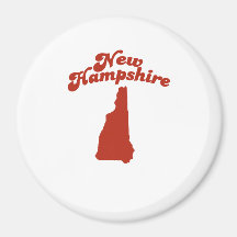 NEW HAMPSHIRE Red State Fridge Magnets