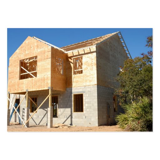 new home construction business card