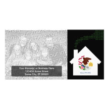 new illinois address personalised photo card